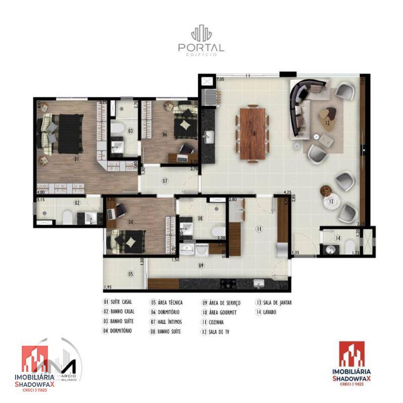 Apartamento, 3 quartos, 116 m² - Foto 4